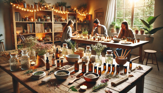 An essential oil class offers a delightful blend of education, creativity, and hands-on experience